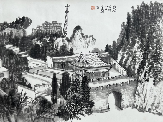 “走遍中国——中国文促会好意思术家写生创作行动”作品之三