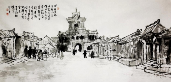 “走遍中国——中国文促会好意思术家写生创作行动”作品之三