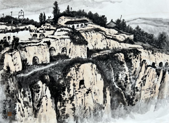 “走遍中国——中国文促会好意思术家写生创作行动”作品之三