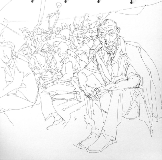 “走遍中国——中国文促会好意思术家写生创作行动”作品之三