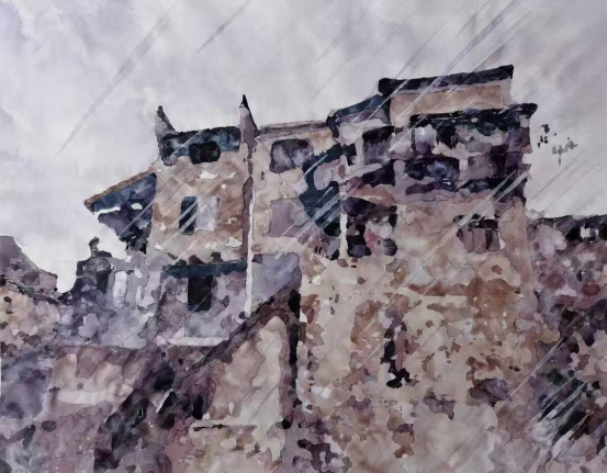 “走遍中国——中国文促会好意思术家写生创作行动”作品之三