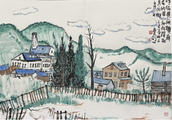 “走遍中国——中国文促会好意思术家写生创作行动”作品之三