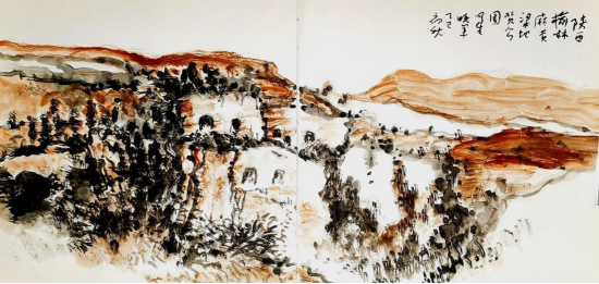 “走遍中国——中国文促会好意思术家写生创作行动”作品之三