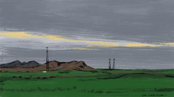 “走遍中国——中国文促会好意思术家写生创作行动”作品之三