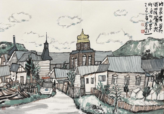 “走遍中国——中国文促会好意思术家写生创作行动”作品之三