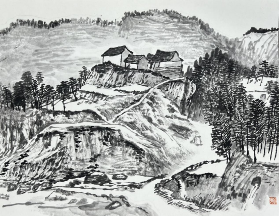 “走遍中国——中国文促会好意思术家写生创作行动”作品之三