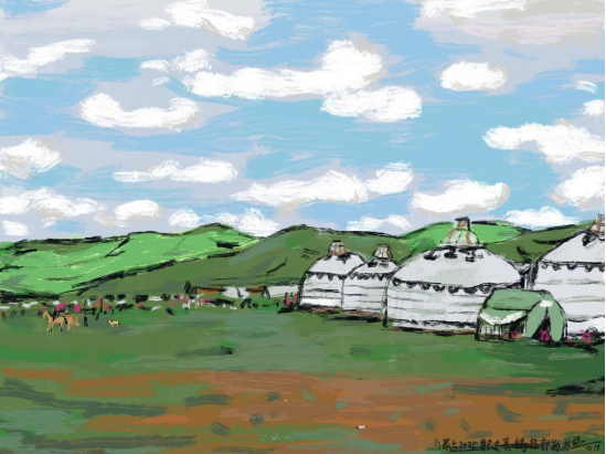 “走遍中国——中国文促会好意思术家写生创作行动”作品之三