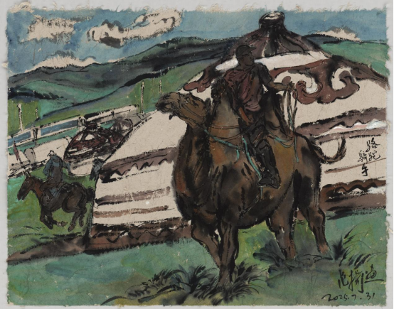 “走遍中国——中国文促会好意思术家写生创作行动”作品之三