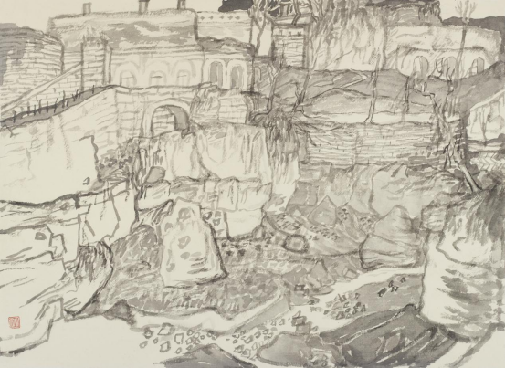 “走遍中国——中国文促会好意思术家写生创作行动”作品之三