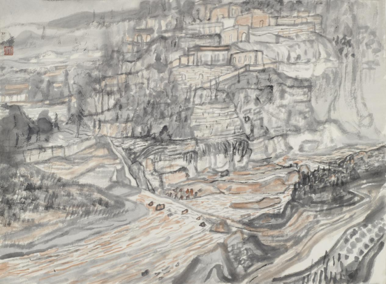 “走遍中国——中国文促会好意思术家写生创作行动”作品之三