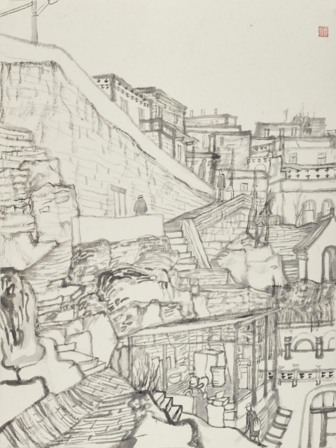 “走遍中国——中国文促会好意思术家写生创作行动”作品之三