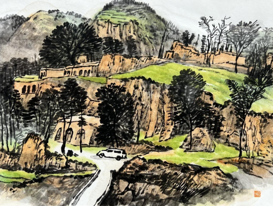 “走遍中国——中国文促会好意思术家写生创作行动”作品之三