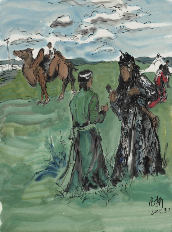 “走遍中国——中国文促会好意思术家写生创作行动”作品之三