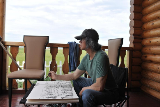 “走遍中国——中国文促会好意思术家写生创作行动”作品之三