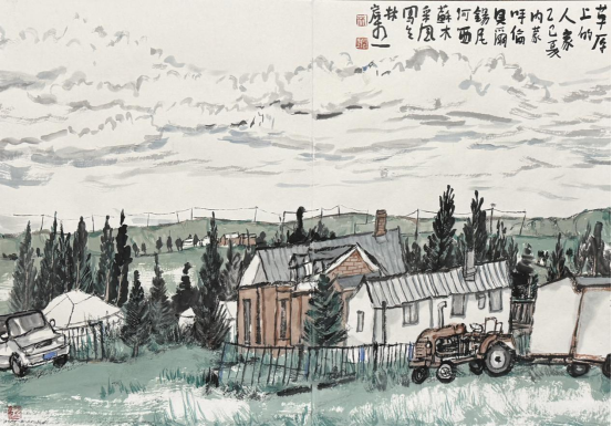 “走遍中国——中国文促会好意思术家写生创作行动”作品之三