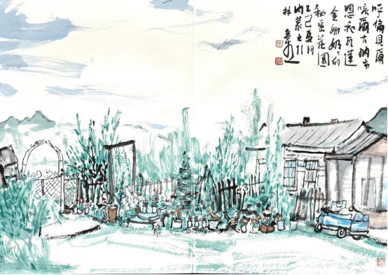 “走遍中国——中国文促会好意思术家写生创作行动”作品之三